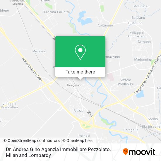 Dr. Andrea Gino Agenzia Immobiliare Pezzolato map