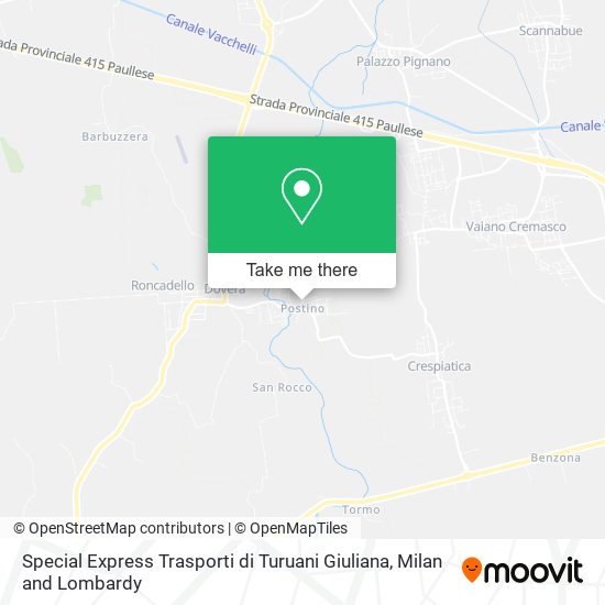 Special Express Trasporti di Turuani Giuliana map