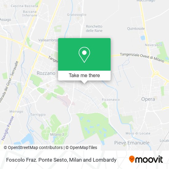 Foscolo Fraz. Ponte Sesto map