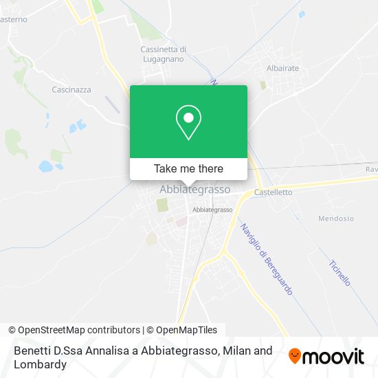 Benetti D.Ssa Annalisa a Abbiategrasso map