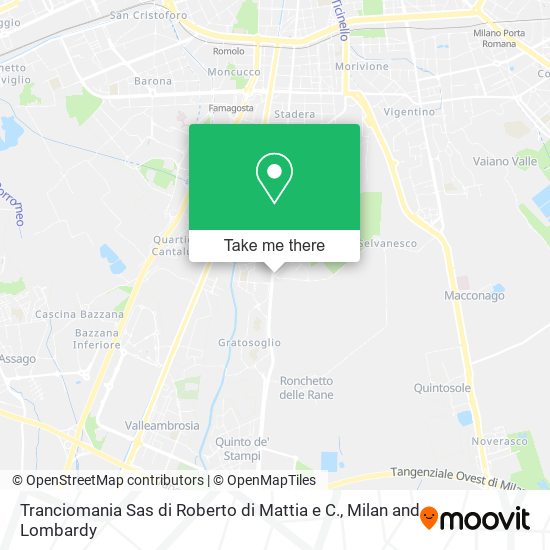 Tranciomania Sas di Roberto di Mattia e C. map