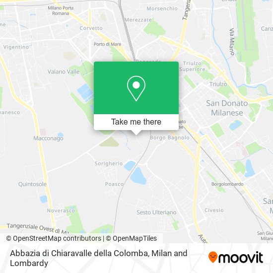 Abbazia di Chiaravalle della Colomba map