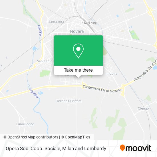 Opera Soc. Coop. Sociale map
