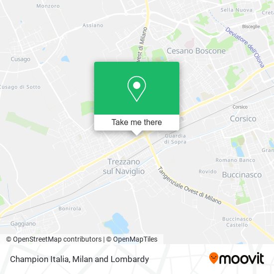 Champion Italia map