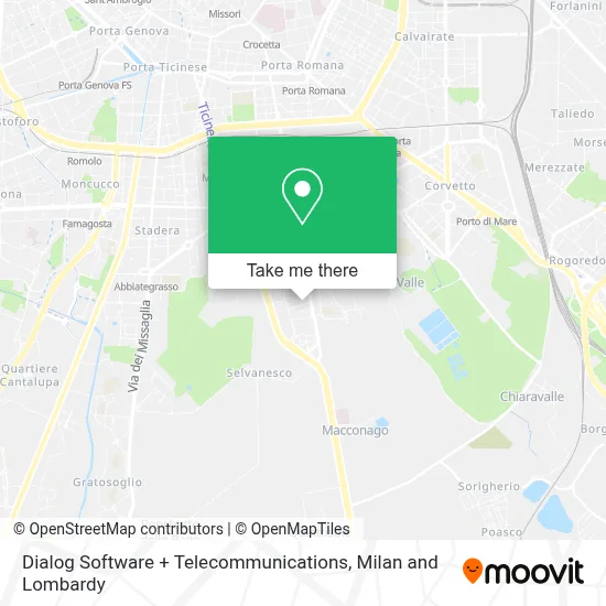 Dialog Software + Telecommunications map