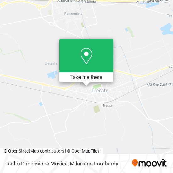 Radio Dimensione Musica map