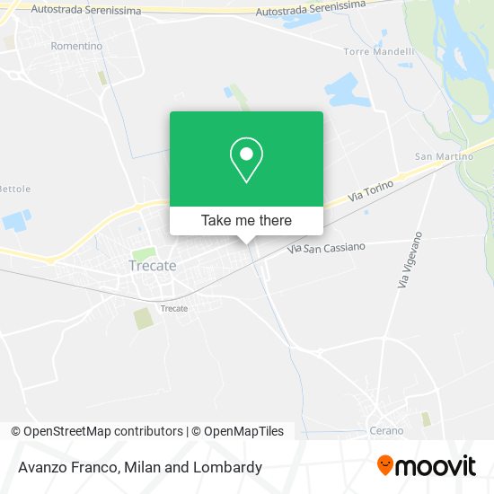 Avanzo Franco map