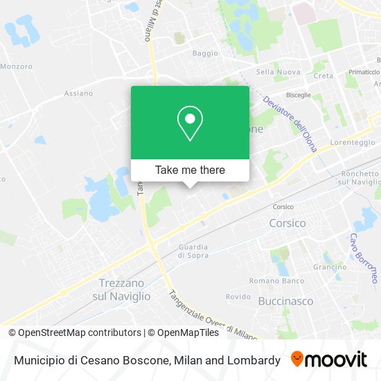 Municipio di Cesano Boscone map