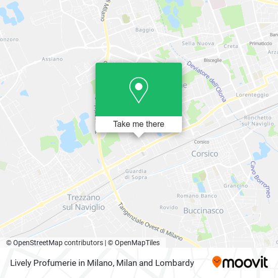 Lively Profumerie in Milano map