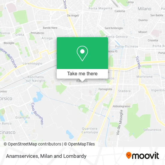 Anamservices map
