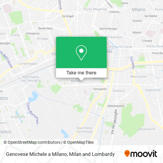 Genovese Michele a Milano map