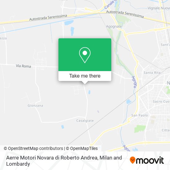 Aerre Motori Novara di Roberto Andrea map