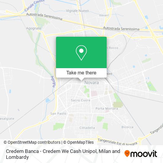 Credem Banca - Credem We Cash Unipol map