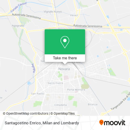 Santagostino Enrico map