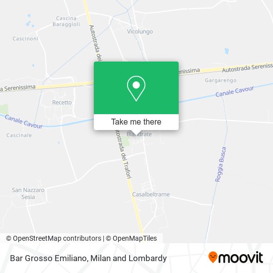 Bar Grosso Emiliano map