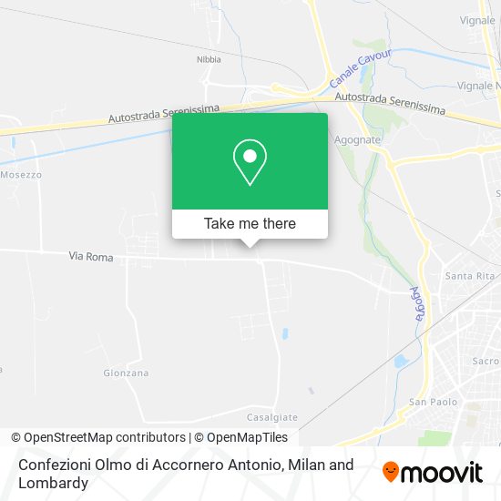 Confezioni Olmo di Accornero Antonio map