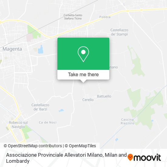 Associazione Provinciale Allevatori Milano map