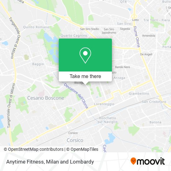 Anytime Fitness map