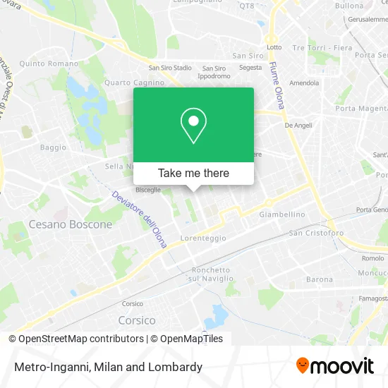 Metro-Inganni map