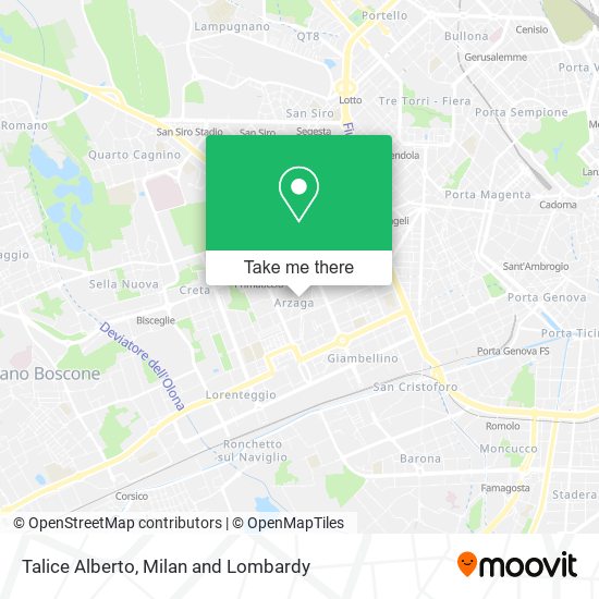 Talice Alberto map