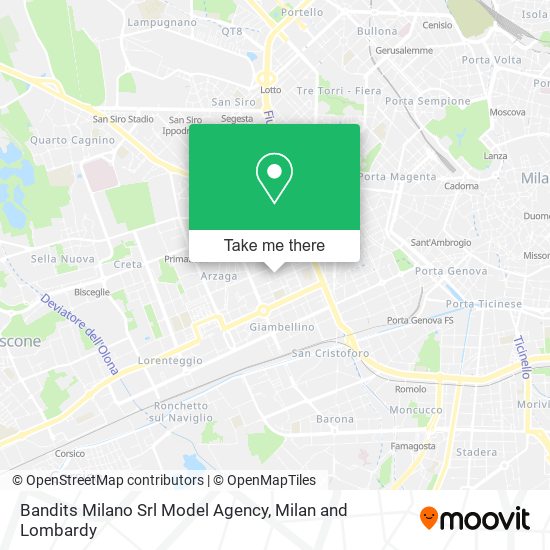 Bandits Milano Srl Model Agency map