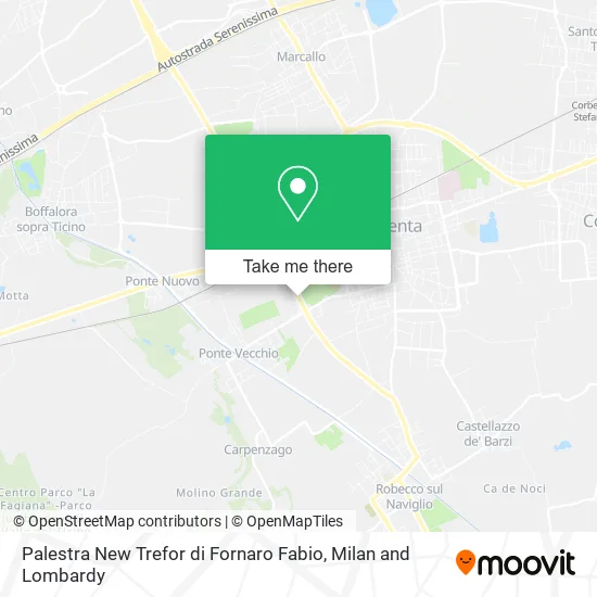 Palestra New Trefor di Fornaro Fabio map