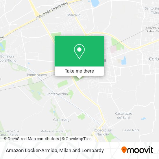 Amazon Locker-Armida map