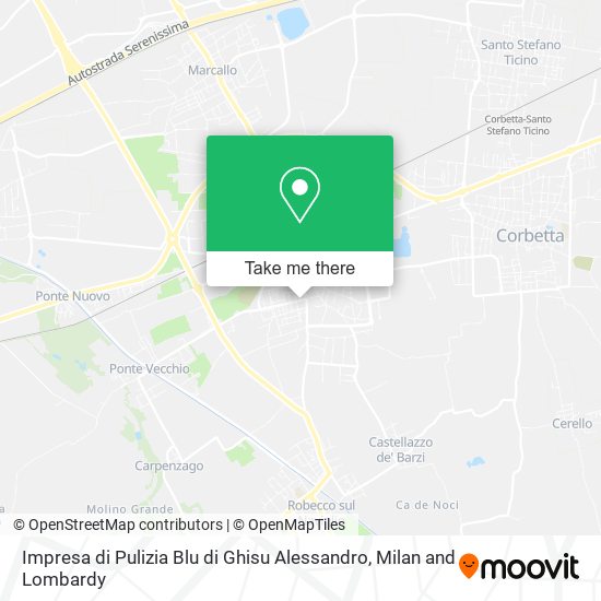 Impresa di Pulizia Blu di Ghisu Alessandro map