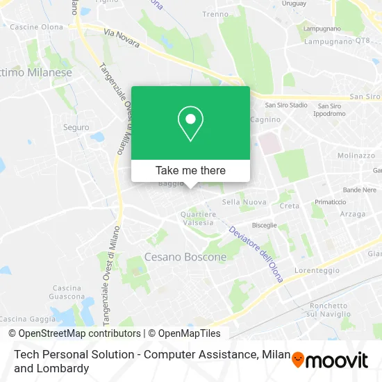 Tech Personal Solution - Computer Assistance map