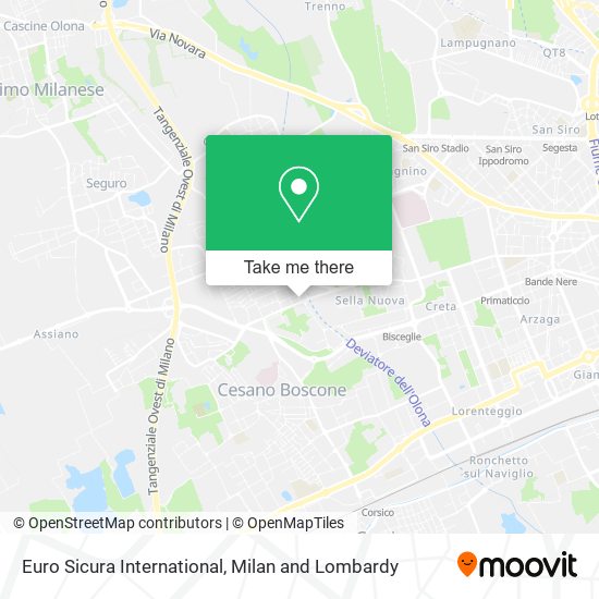 Euro Sicura International map