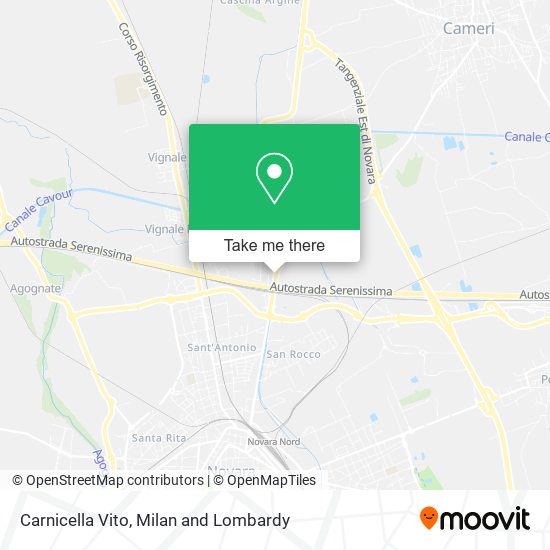 Carnicella Vito map