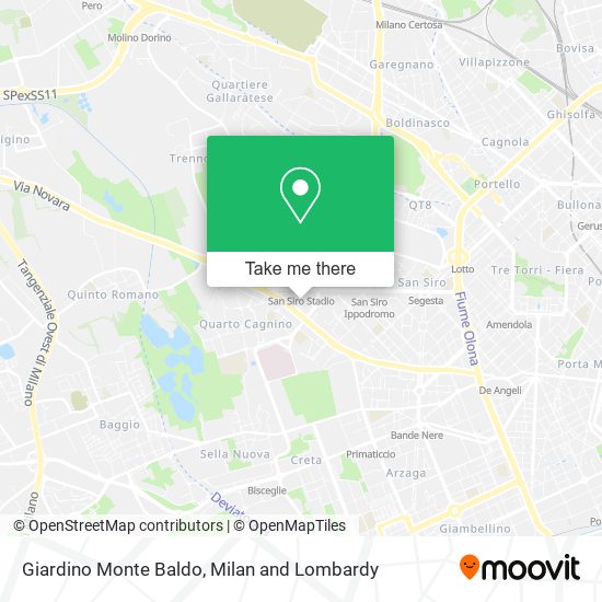 Giardino Monte Baldo map