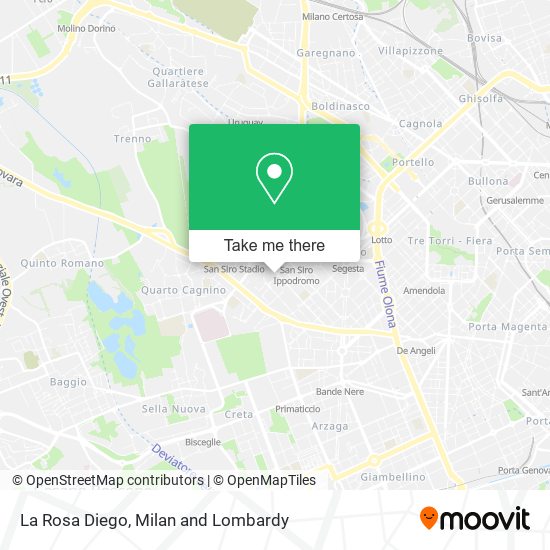 La Rosa Diego map