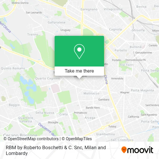 RBM by Roberto Boschetti & C. Snc map