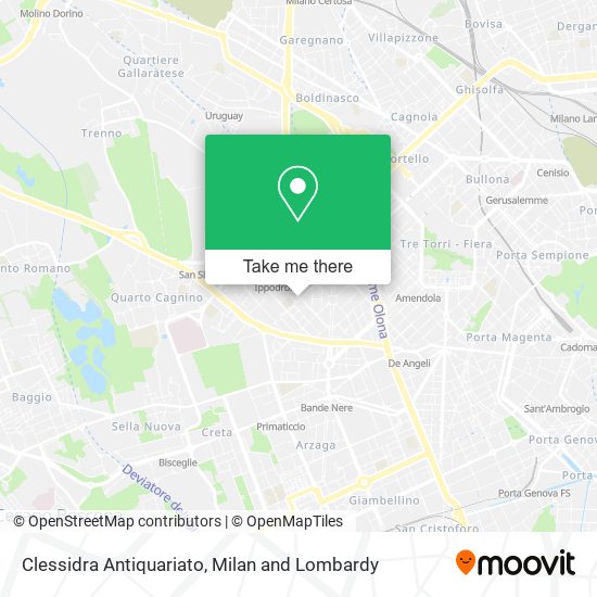 Clessidra Antiquariato map