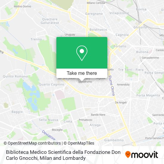Biblioteca Medico Scientifica della Fondazione Don Carlo Gnocchi map
