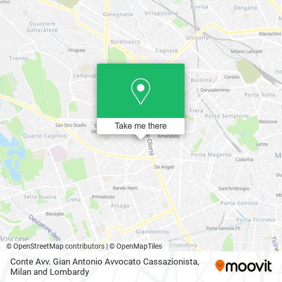 Conte Avv. Gian Antonio Avvocato Cassazionista map