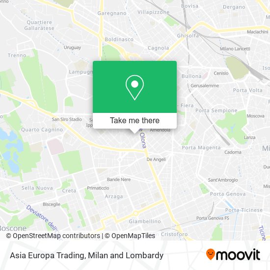 Asia Europa Trading map