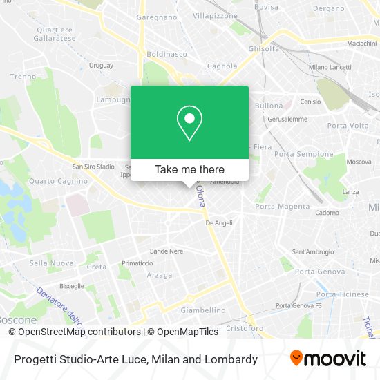 Progetti Studio-Arte Luce map