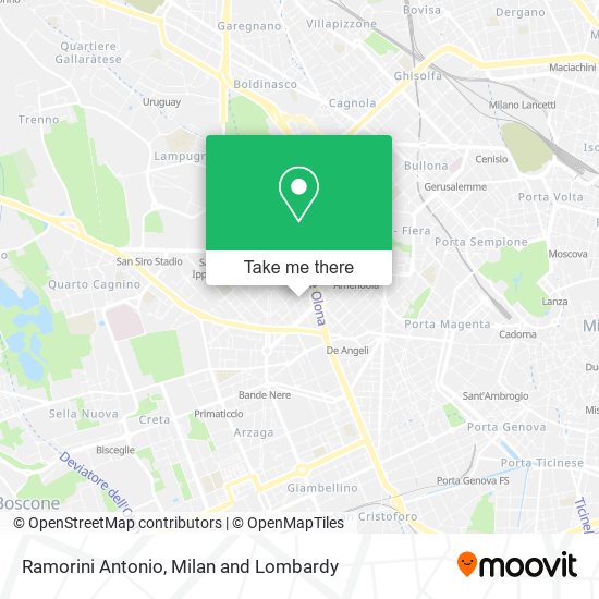 Ramorini Antonio map