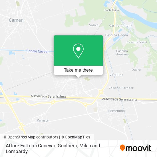 Affare Fatto di Canevari Gualtiero map