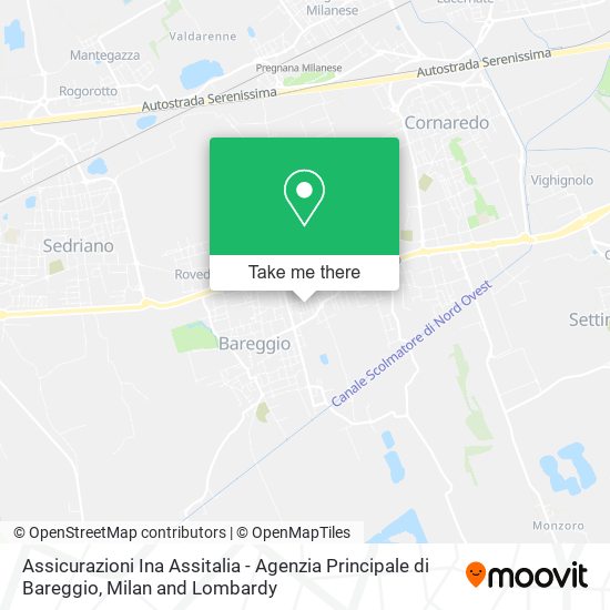Assicurazioni Ina Assitalia - Agenzia Principale di Bareggio map