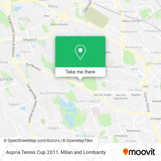 Aspria Tennis Cup 2011 map