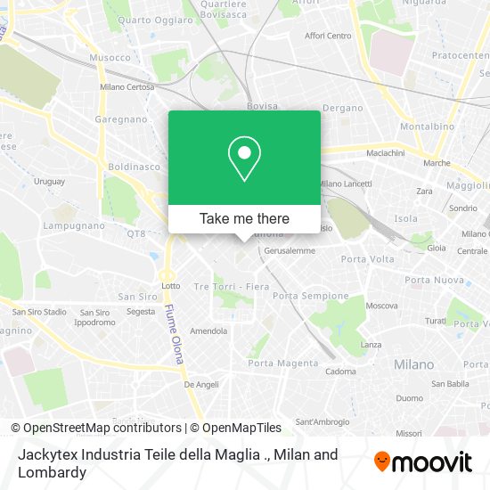 Jackytex Industria Teile della Maglia . map