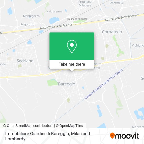 Immobiliare Giardini di Bareggio map
