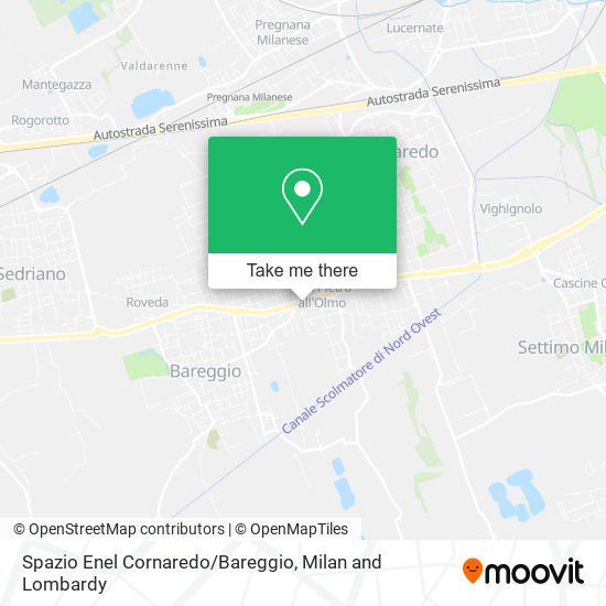 Spazio Enel Cornaredo/Bareggio map