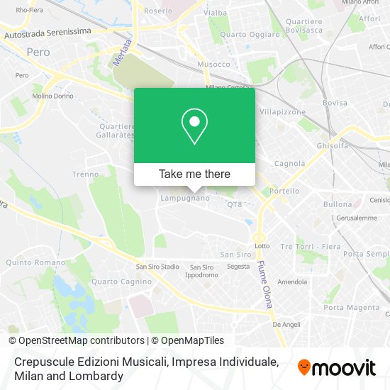Crepuscule Edizioni Musicali, Impresa Individuale map