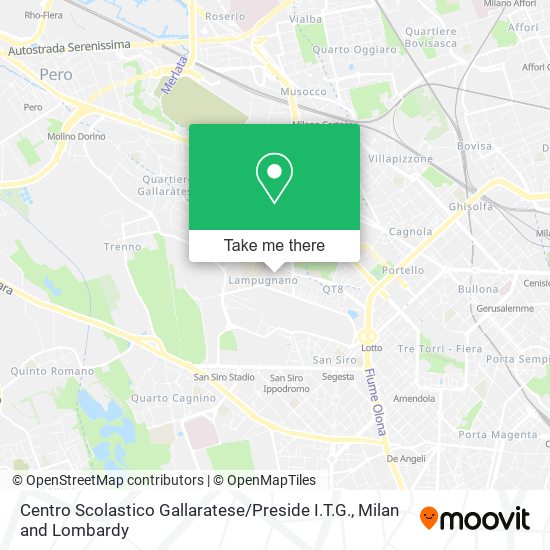 Centro Scolastico Gallaratese / Preside I.T.G. map