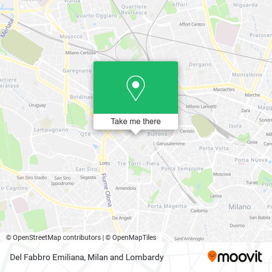 Del Fabbro Emiliana map
