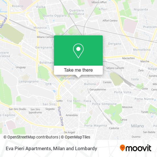 Eva Pieri Apartments map